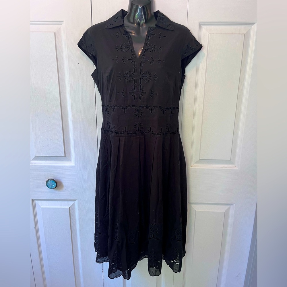 JONES NEW YORK, black lace dress
